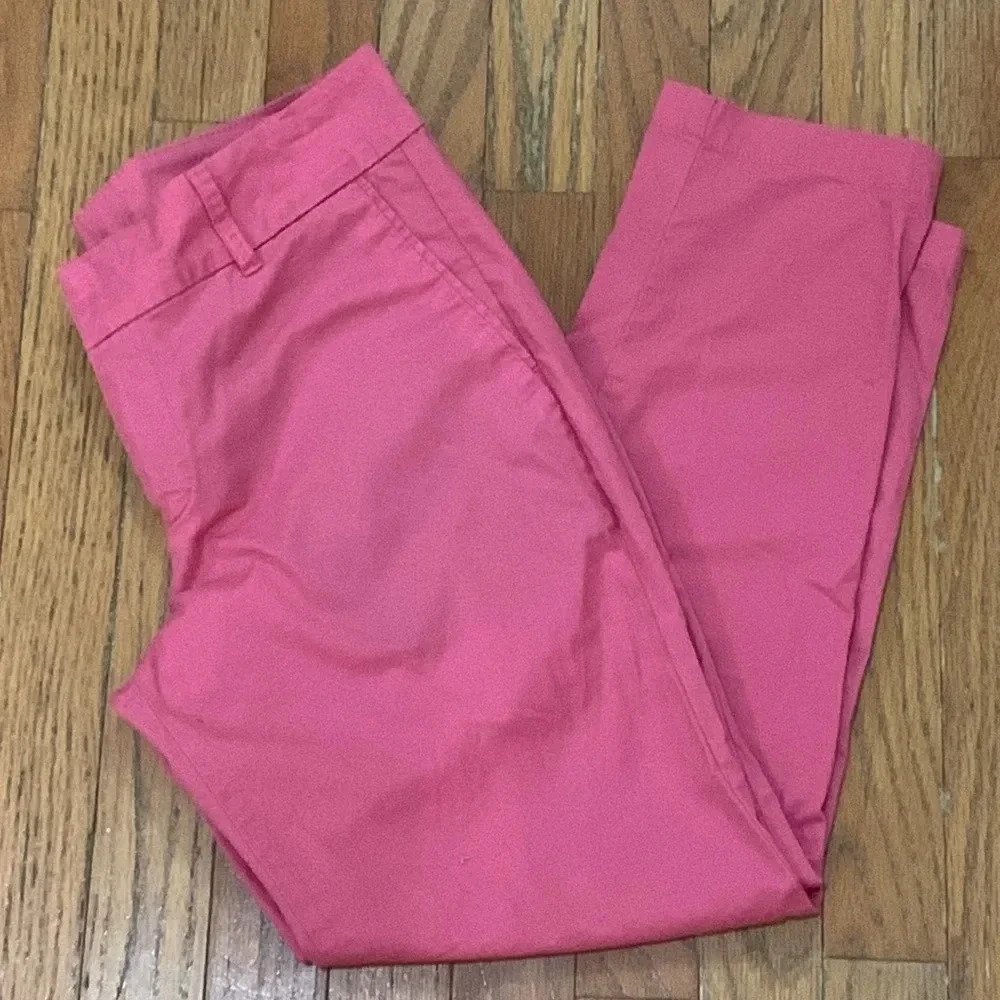 Kut‎ from the Kloth Taylor  Crop trousers Pants Pink Women Size 2 Stretch Twill